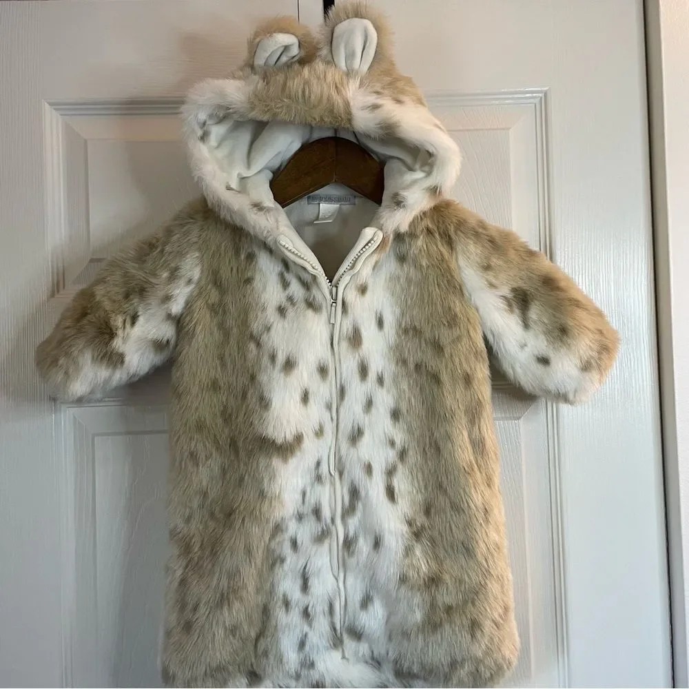 Restoration Hardware Baby and Child Fur Bunting 12m